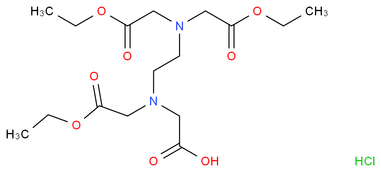 乙二胺四乙酸三乙酯 盐酸盐_分子结构_CAS_90359-20-9)