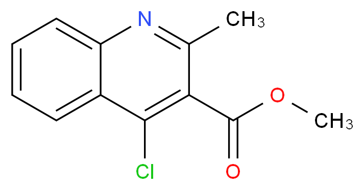 methyl 4-chloro-2-methylquinoline-3-carboxylate_分子结构_CAS_50593-08-3)