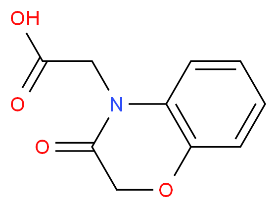 2,3-二氢-3-羰基-4H-1,4-苯并恶嗪)-4-乙酸_分子结构_CAS_26494-55-3)