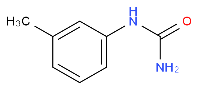 (3-methylphenyl)urea_分子结构_CAS_63-99-0