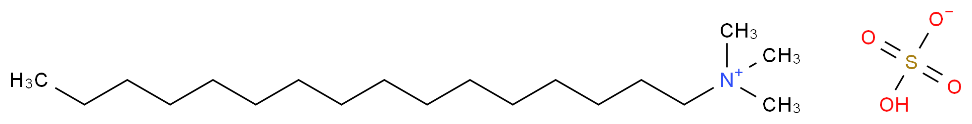 十六烷基三甲基硫酸氢铵_分子结构_CAS_68214-07-3)