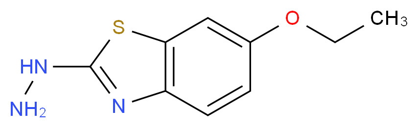 6-ethoxy-2-hydrazinyl-1,3-benzothiazole_分子结构_CAS_16942-73-7