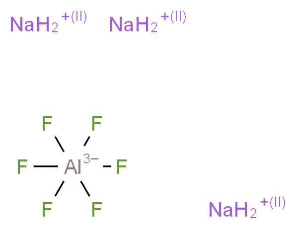 trisodium hexafluoroalumanetriuide_分子结构_CAS_15096-52-3