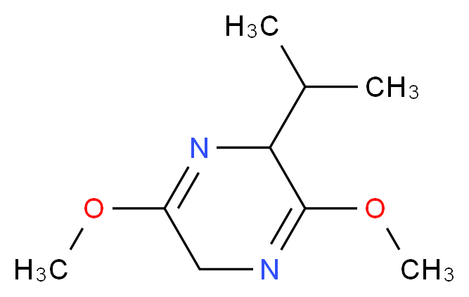 3,6-dimethoxy-2-(propan-2-yl)-2,5-dihydropyrazine_分子结构_CAS_109838-85-9