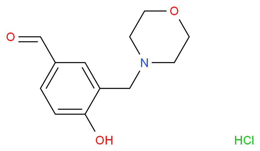 4-Hydroxy-3-morpholin-4-ylmethyl-benzaldehyde hydrochloride_分子结构_CAS_)