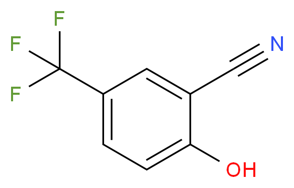 2-hydroxy-5-(trifluoromethyl)benzonitrile_分子结构_CAS_)