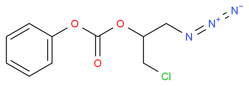 2-Azido-1-(chloromethyl)ethyl Carbonic Acid Phenyl Ester_分子结构_CAS_1216552-75-8)