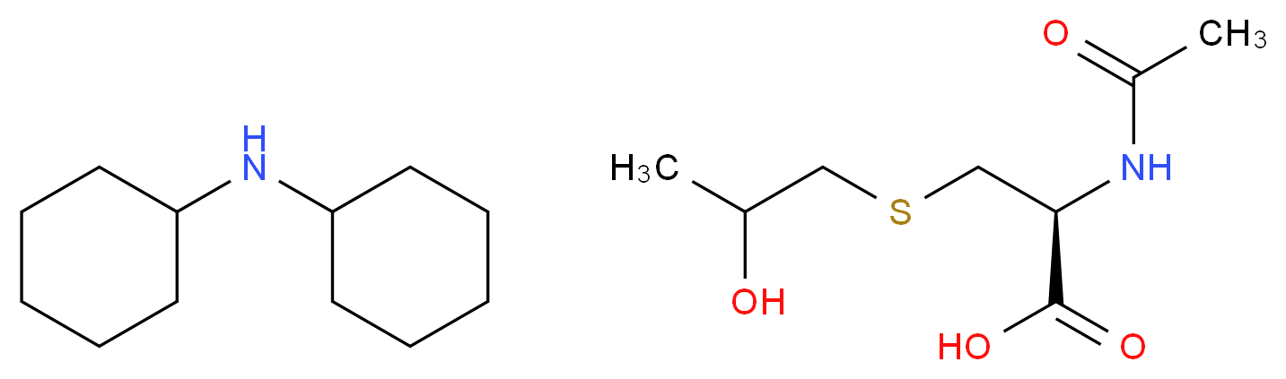 N-Acetyl-S-(2-hydroxypropyl)cysteine Dicyclohexylammonium Salt_分子结构_CAS_38130-86-8)