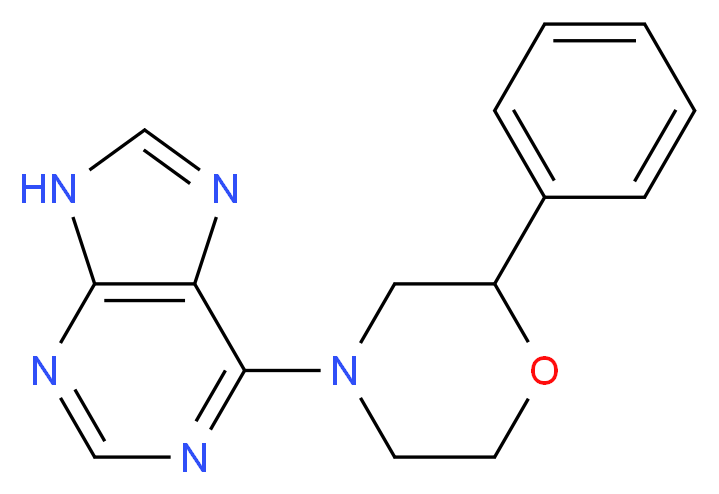 6-(2-phenyl-4-morpholinyl)-9H-purine_分子结构_CAS_)