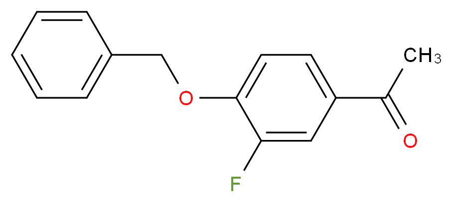 1-[4-(benzyloxy)-3-fluorophenyl]ethan-1-one_分子结构_CAS_81227-99-8