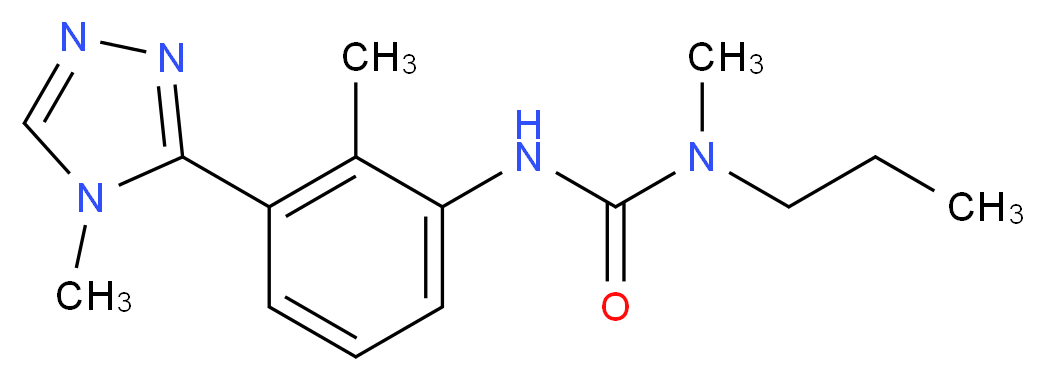 N-methyl-N'-[2-methyl-3-(4-methyl-4H-1,2,4-triazol-3-yl)phenyl]-N-propylurea_分子结构_CAS_)