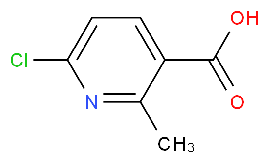 6-chloro-2-methylpyridine-3-carboxylic acid_分子结构_CAS_137129-98-7)