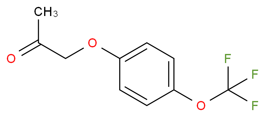 1-(4-TRIFLUOROMETHOXYPHENOXY)-2-PROPANONE_分子结构_CAS_1060803-04-4)