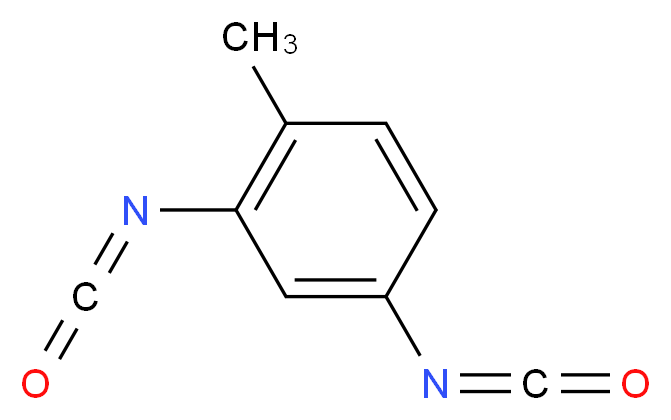 2,4-diisocyanato-1-methylbenzene_分子结构_CAS_584-84-9