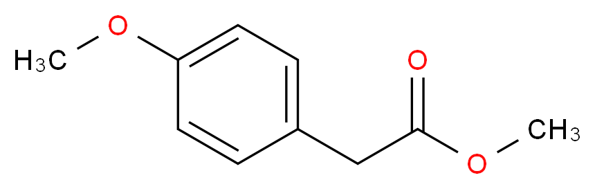 methyl 2-(4-methoxyphenyl)acetate_分子结构_CAS_23786-14-3