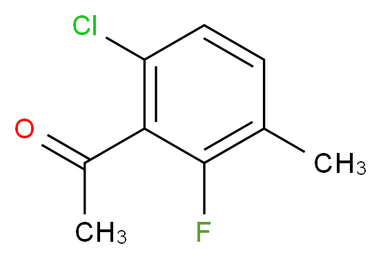 6'-Chloro-2'-fluoro-3'-methylacetophenone_分子结构_CAS_261762-78-1)