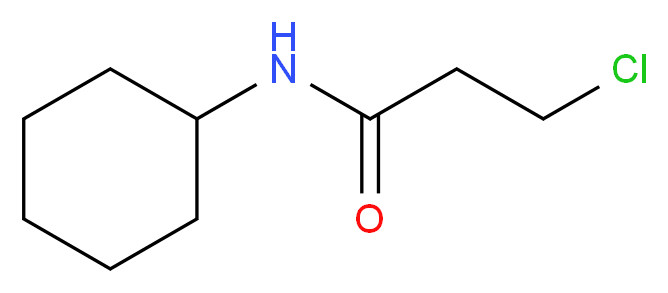 3-Chloro-N-cyclohexylpropanamide_分子结构_CAS_61872-76-2)