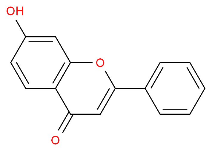 7-hydroxy-2-phenyl-4H-chromen-4-one_分子结构_CAS_6665-86-7