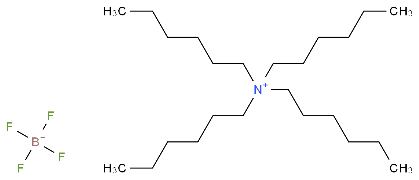 四氟硼酸四己基铵_分子结构_CAS_15553-50-1)