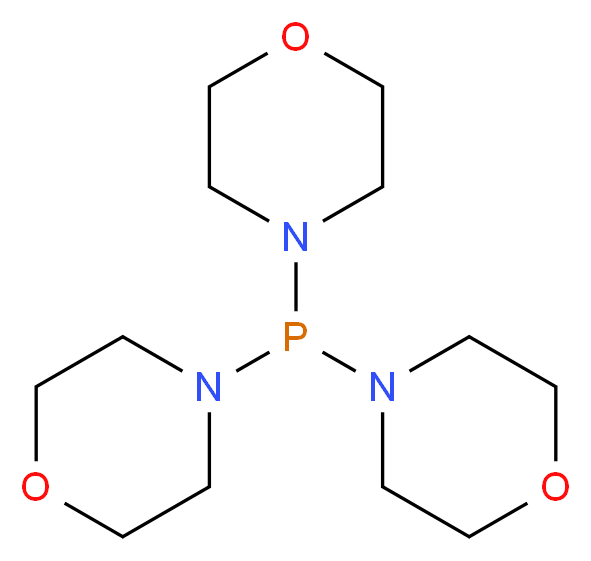 4-[bis(morpholin-4-yl)phosphanyl]morpholine_分子结构_CAS_5815-61-2