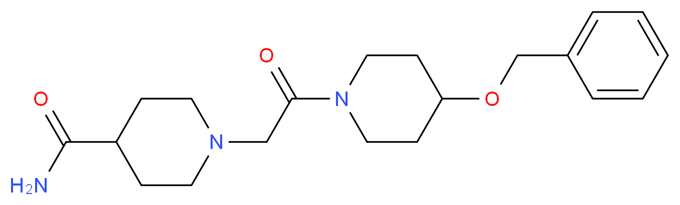 1-{2-[4-(benzyloxy)-1-piperidinyl]-2-oxoethyl}-4-piperidinecarboxamide_分子结构_CAS_)