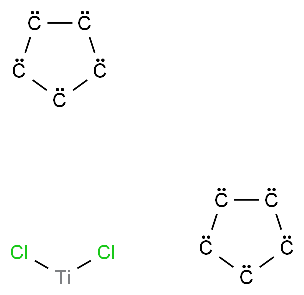 Bis(cyclopentadienyl)titanium(IV) chloride_分子结构_CAS_1271-19-8)