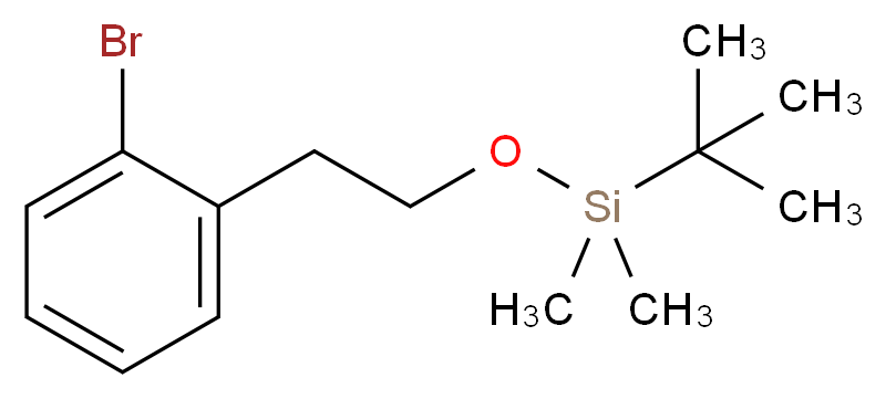 2-(2-tert-Butyldimethylsilyloxyethyl)bromobenzene 98%_分子结构_CAS_181021-20-5)