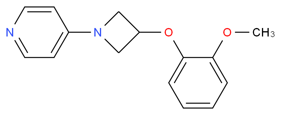4-[3-(2-methoxyphenoxy)-1-azetidinyl]pyridine_分子结构_CAS_)