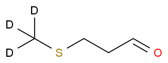 3-[(<sup>2</sup>H<sub>3</sub>)methylsulfanyl]propanal_分子结构_CAS_136430-27-8