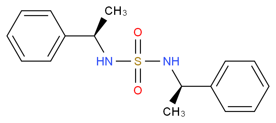 (R,R)-(+)-N,N′-双(α-甲基苄基)磺酰胺_分子结构_CAS_91410-68-3)