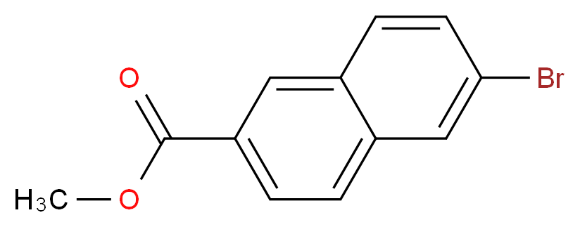 Methyl 6-bromo-2-naphthoate_分子结构_CAS_33626-98-1)