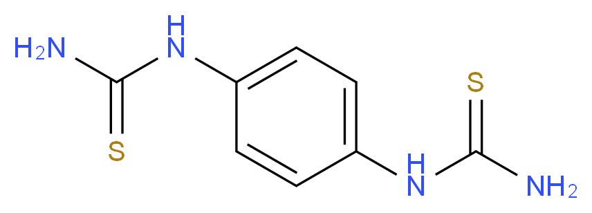 [4-(carbamothioylamino)phenyl]thiourea_分子结构_CAS_1519-70-6