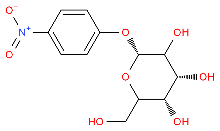 4-硝基苯基α-D-吡喃葡糖苷_分子结构_CAS_3767-28-0)