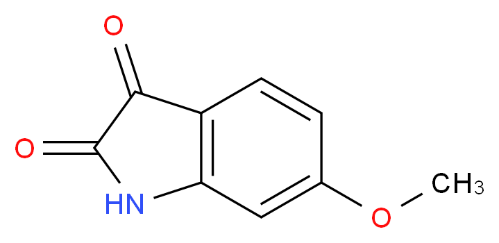 6-methoxy-2,3-dihydro-1H-indole-2,3-dione_分子结构_CAS_52351-75-4