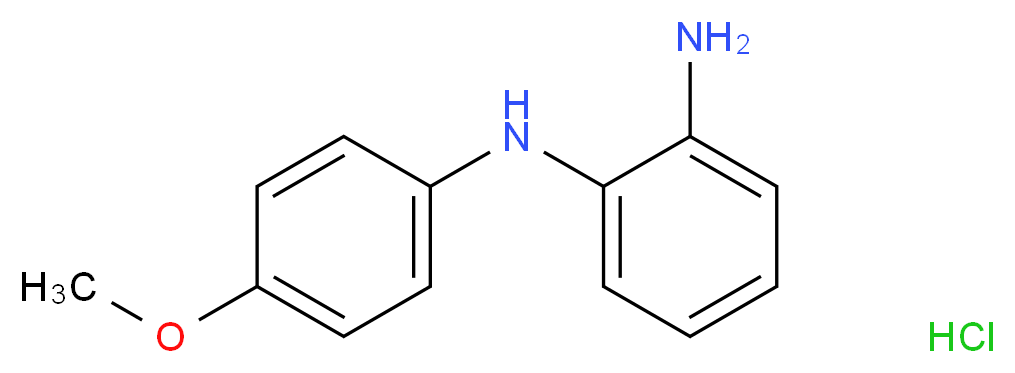 N-(2-aminophenyl)-N-(4-methoxyphenyl)amine hydrochloride_分子结构_CAS_25914-22-1)