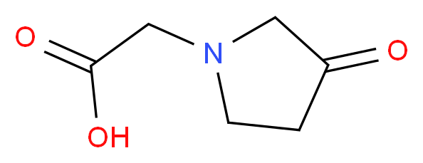 2-(3-oxopyrrolidin-1-yl)acetic acid_分子结构_CAS_885277-96-3