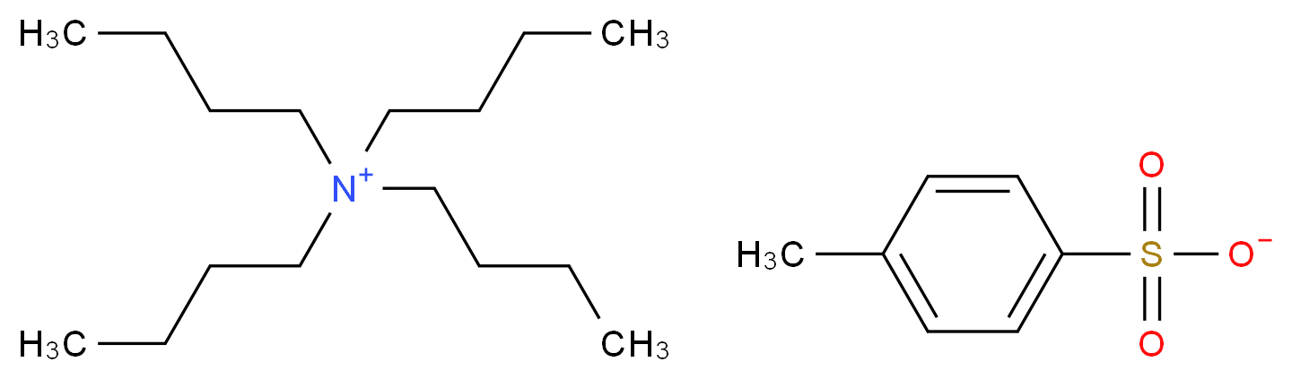 tetrabutylazanium 4-methylbenzene-1-sulfonate_分子结构_CAS_7182-86-7