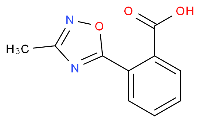 2-(3-methyl-1,2,4-oxadiazol-5-yl)benzoic acid_分子结构_CAS_475105-77-2