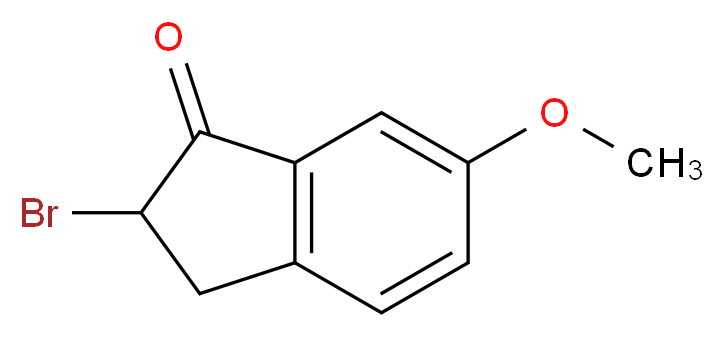 2-Bromo-6-methoxy-1-indanone_分子结构_CAS_62015-79-6)