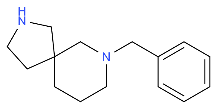 7-benzyl-2,7-diazaspiro[4.5]decane_分子结构_CAS_1086395-18-7)