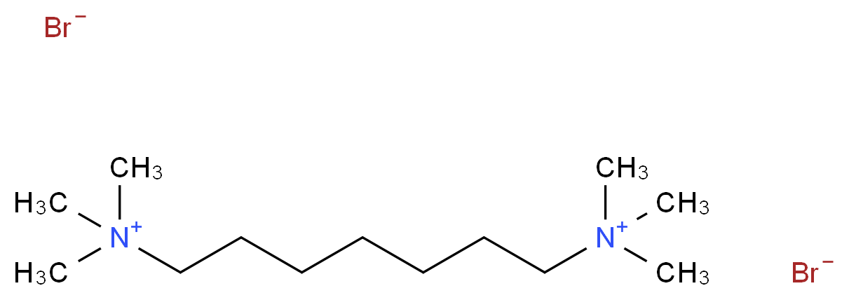 Bis-1,7-(trimethylammonium)hepyl Dibromide_分子结构_CAS_56971-24-5)