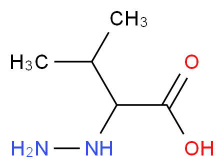 2-Hydrazino-3-methylbutanoic acid_分子结构_CAS_)