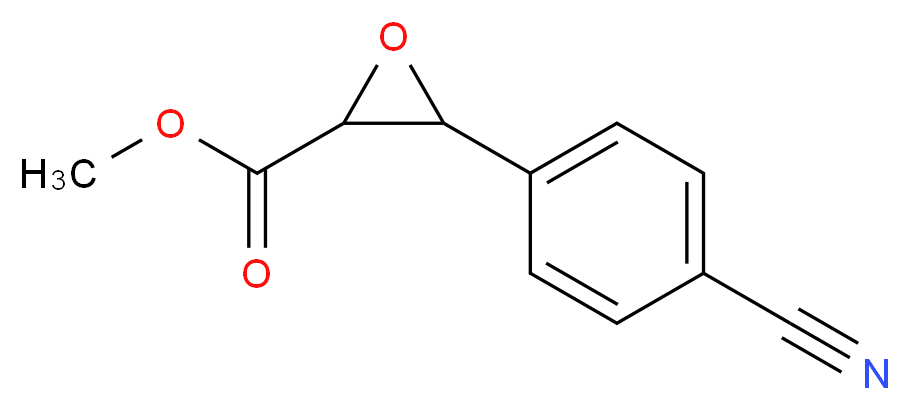 Methyl 3-(4-cyanophenyl)oxirane-2-carboxylate_分子结构_CAS_)