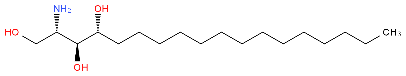 (2S,3S,4R)-2-aminooctadecane-1,3,4-triol_分子结构_CAS_554-62-1