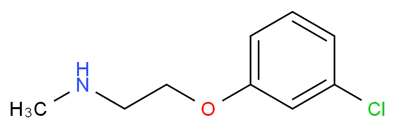 [2-(3-Chlorophenoxy)ethyl]methylamine_分子结构_CAS_)