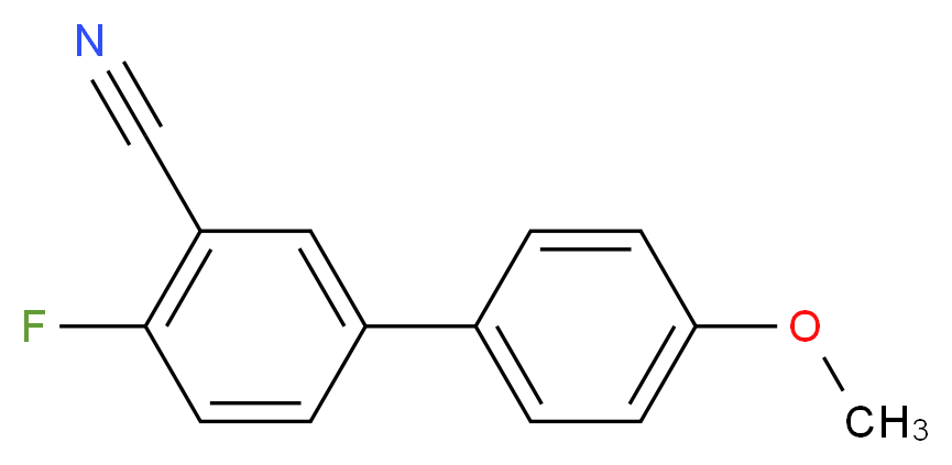 4-Fluoro-4'-methoxy[1,1'-biphenyl]-3-carbonitrile_分子结构_CAS_)