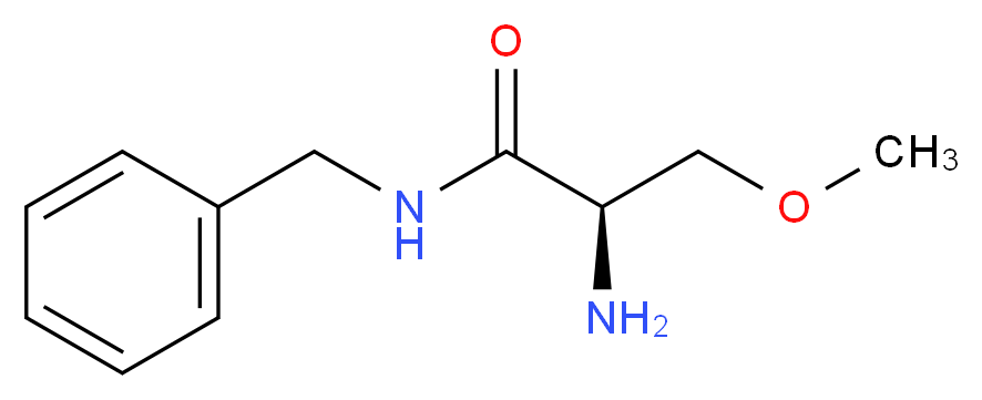 (2R)-2-amino-N-benzyl-3-methoxypropanamide_分子结构_CAS_196601-69-1