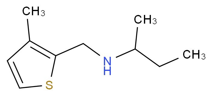 N-[(3-methyl-2-thienyl)methyl]-2-butanamine_分子结构_CAS_869942-29-0)