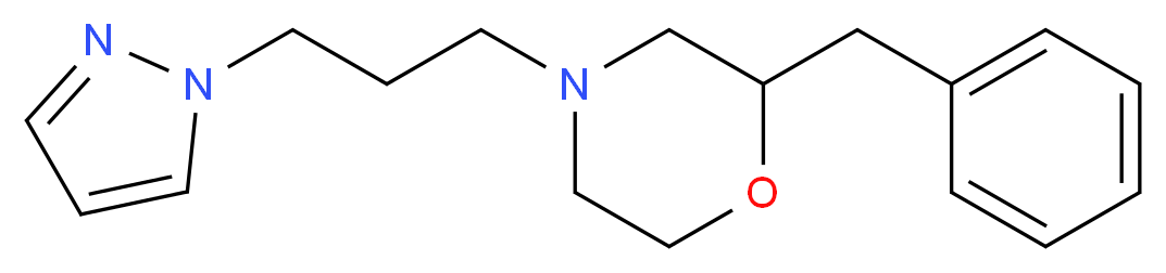 2-benzyl-4-[3-(1H-pyrazol-1-yl)propyl]morpholine_分子结构_CAS_)