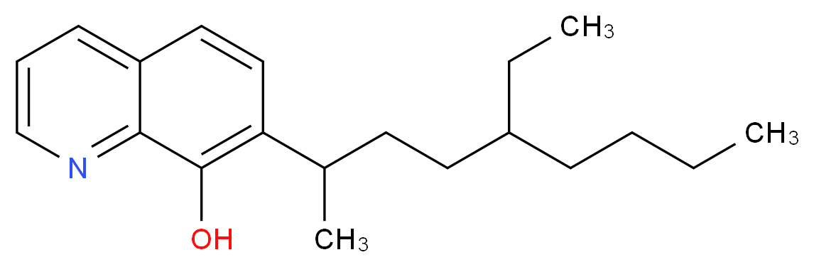 7-(4-Ethyl-1-methyloctyl)-8-hydroxyquinoline_分子结构_CAS_73545-11-6)
